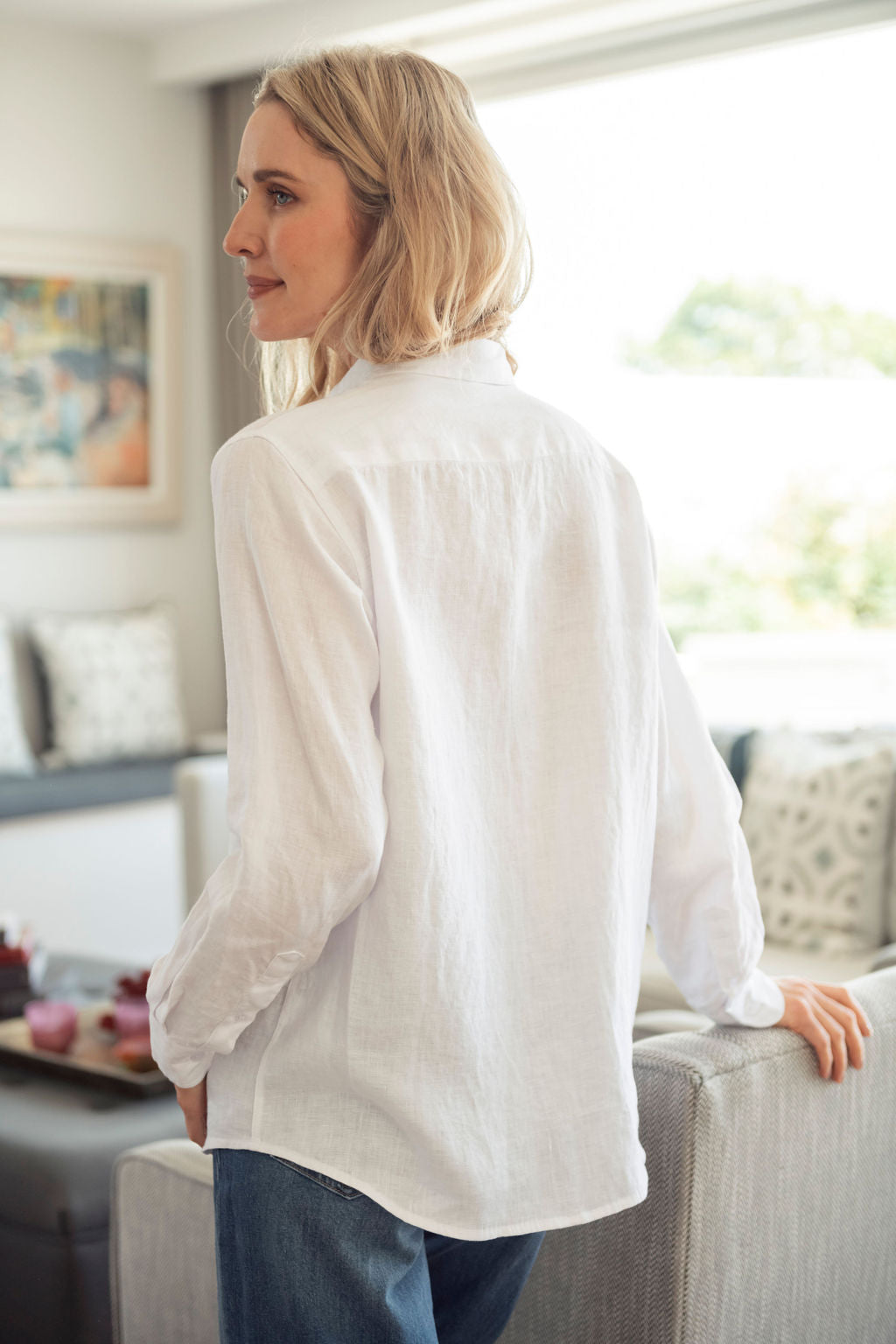 Kimmy Linen Shirt White